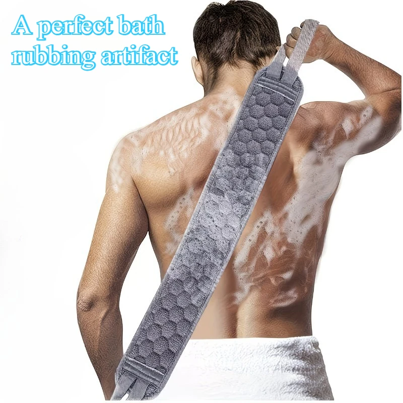 Retro Pattern Double sided Rubbing Bath Pulling Back Strip Deep Cleansing Dead Skin Household Bath Cleaning Tool