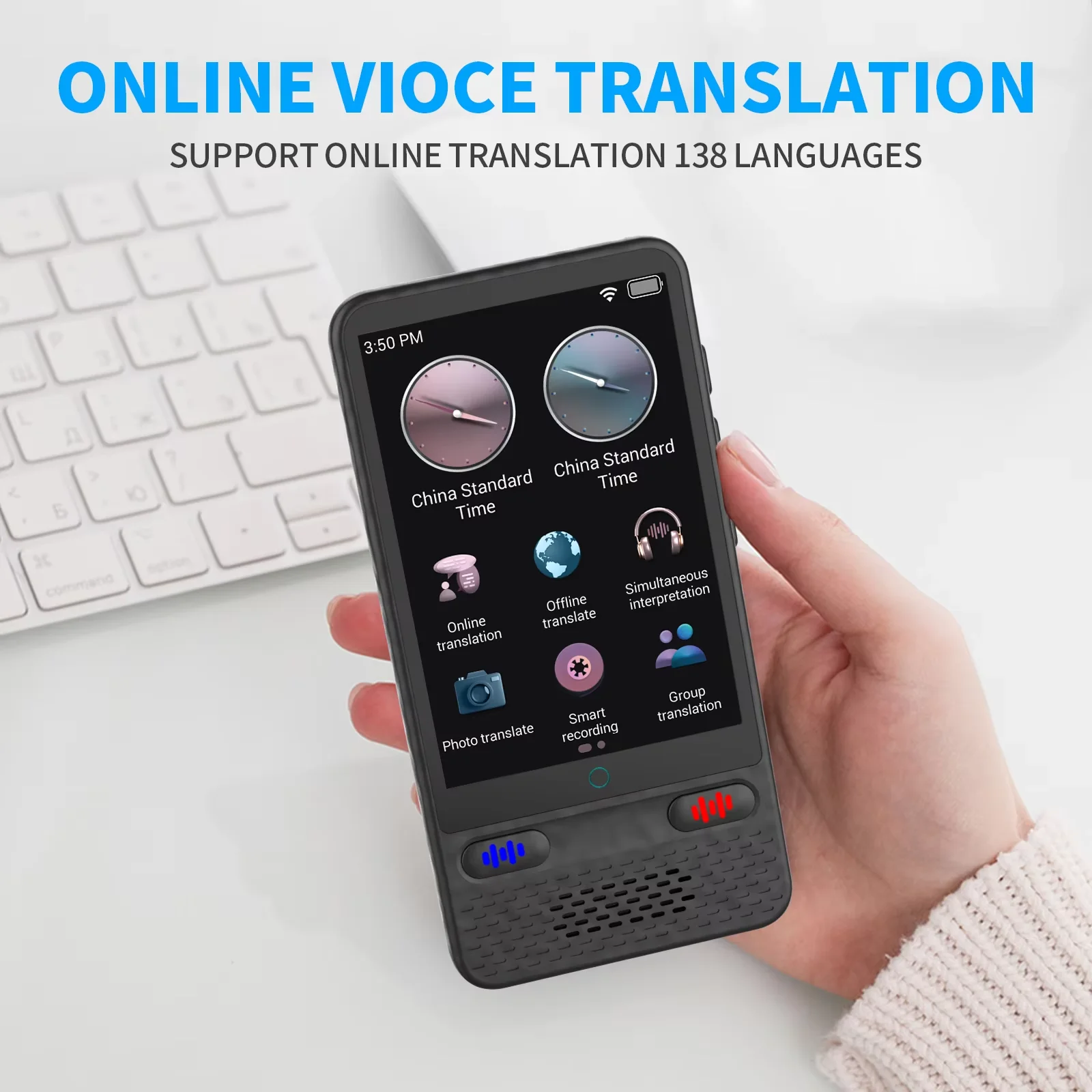 Taalvertaler AI-vertaalonderst - Portable Translator Device recensie en prijs