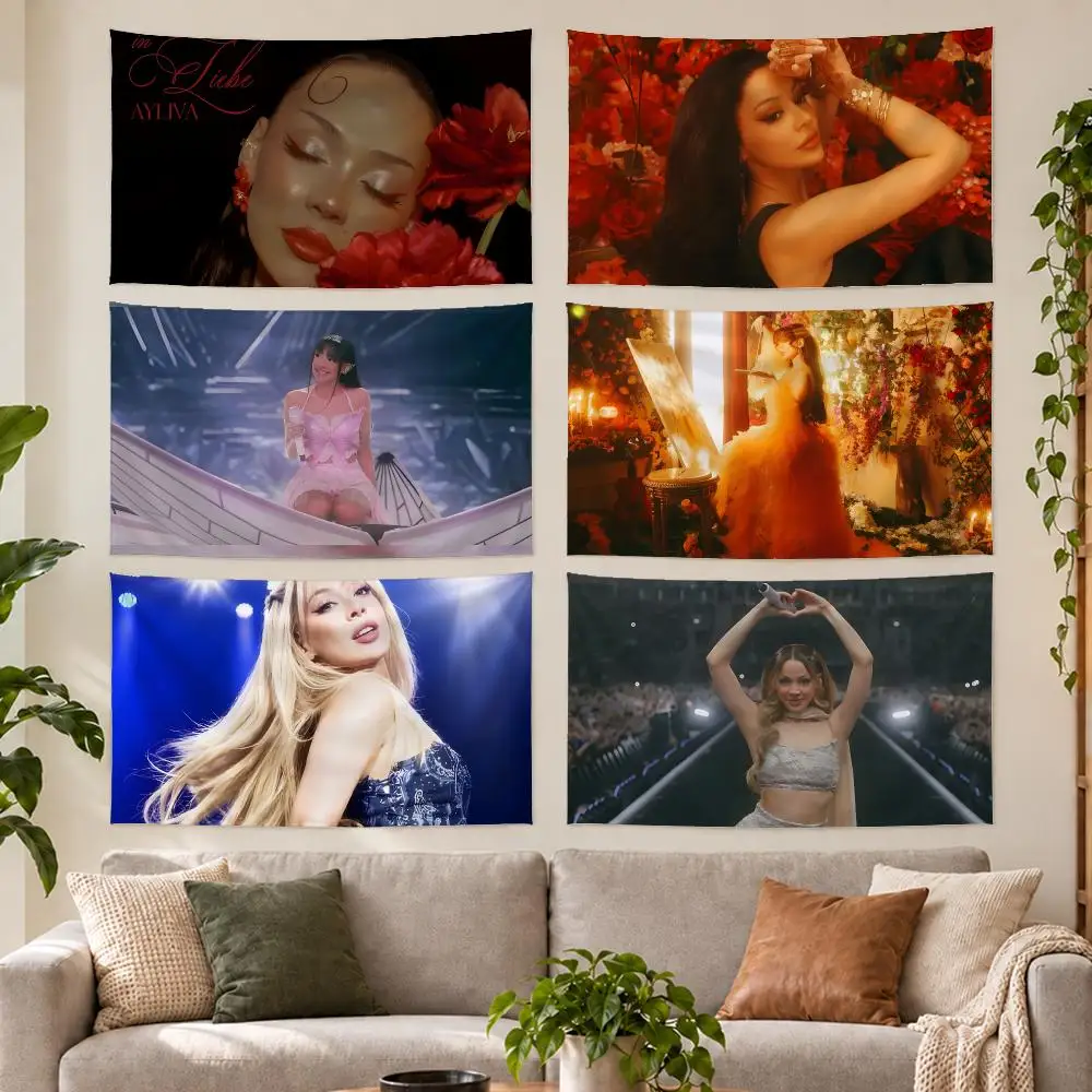 Singer Ayliva Tapestry Outdoor Parties Bedrooms Living Rooms Dorm Rooms Wall Decor Banners Gifts