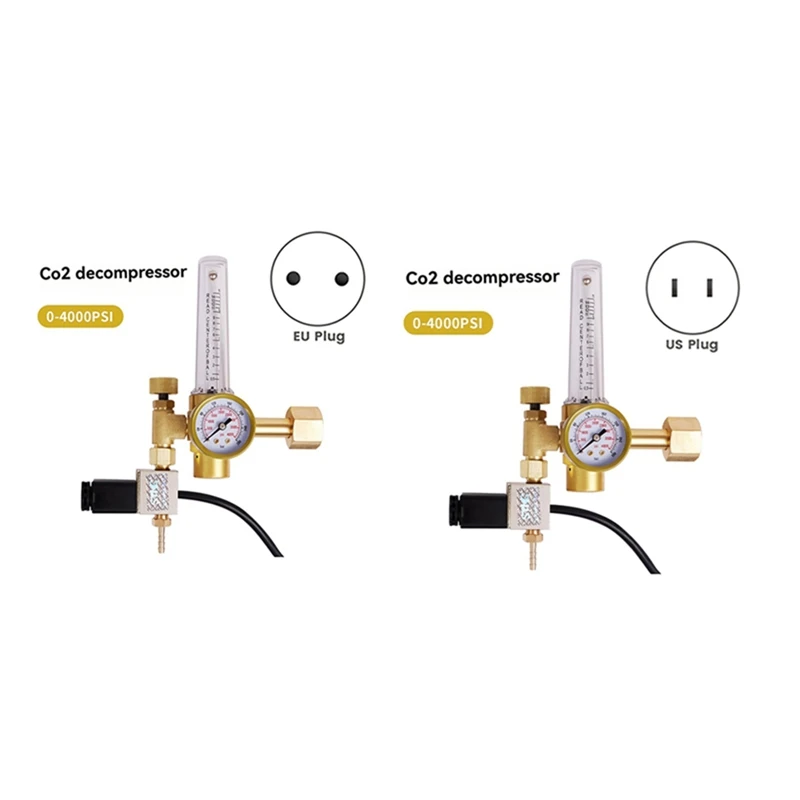 Carbon Dioxide Regulator Pressure Gauge Flowmeter Carbon Dioxide Controller CO2 Concentration Control