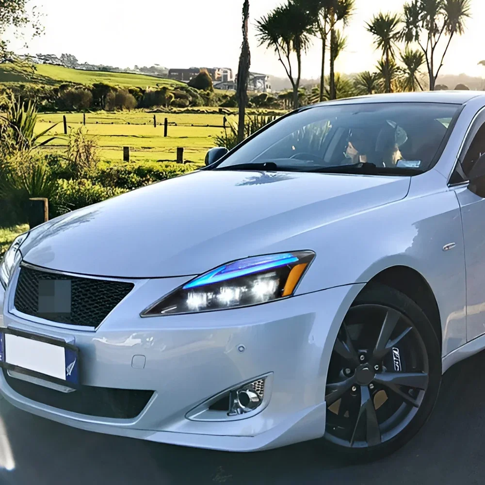 

For Lexus IS200 IS220 IS250 IS250C IS300H 2006-2012 Car Front Headlight Assembly LED Triple Lens Light Accessories