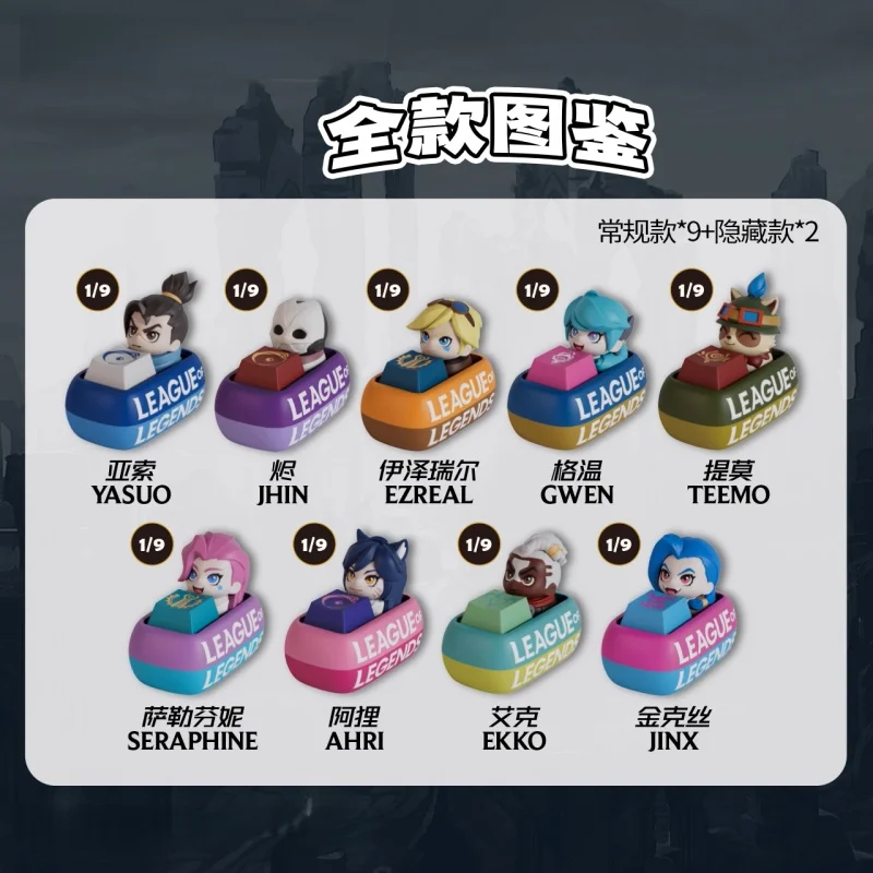 Authentic Spot League of Legends LoL Keycap Blind Box Soap Studio Global Finals Game Peripheral Trendy Toy Pendant Birthday Gift