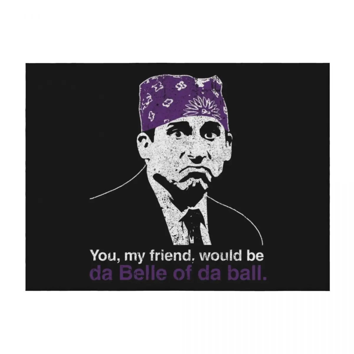

Prison Mike - Da Belle of Da Ball Throw Blanket Plaid on the sofa sofa bed bed plaid Flannel Blankets