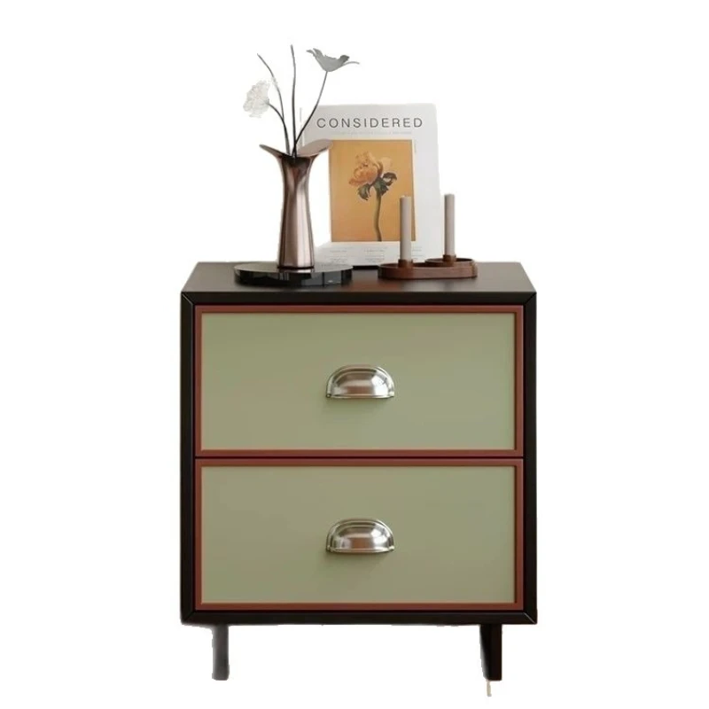 LTT medieval nine-chest cabinet retro solid wood side cabinet living room French storage drawer cabinet