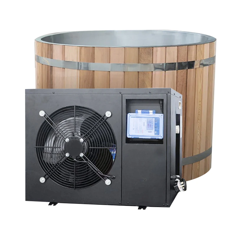 Wood Grain Refrigerated Tub Physical Restoration cold plunge pool Freestanding Tub Ice barrel Shower Soaking Tub Ice Bucket