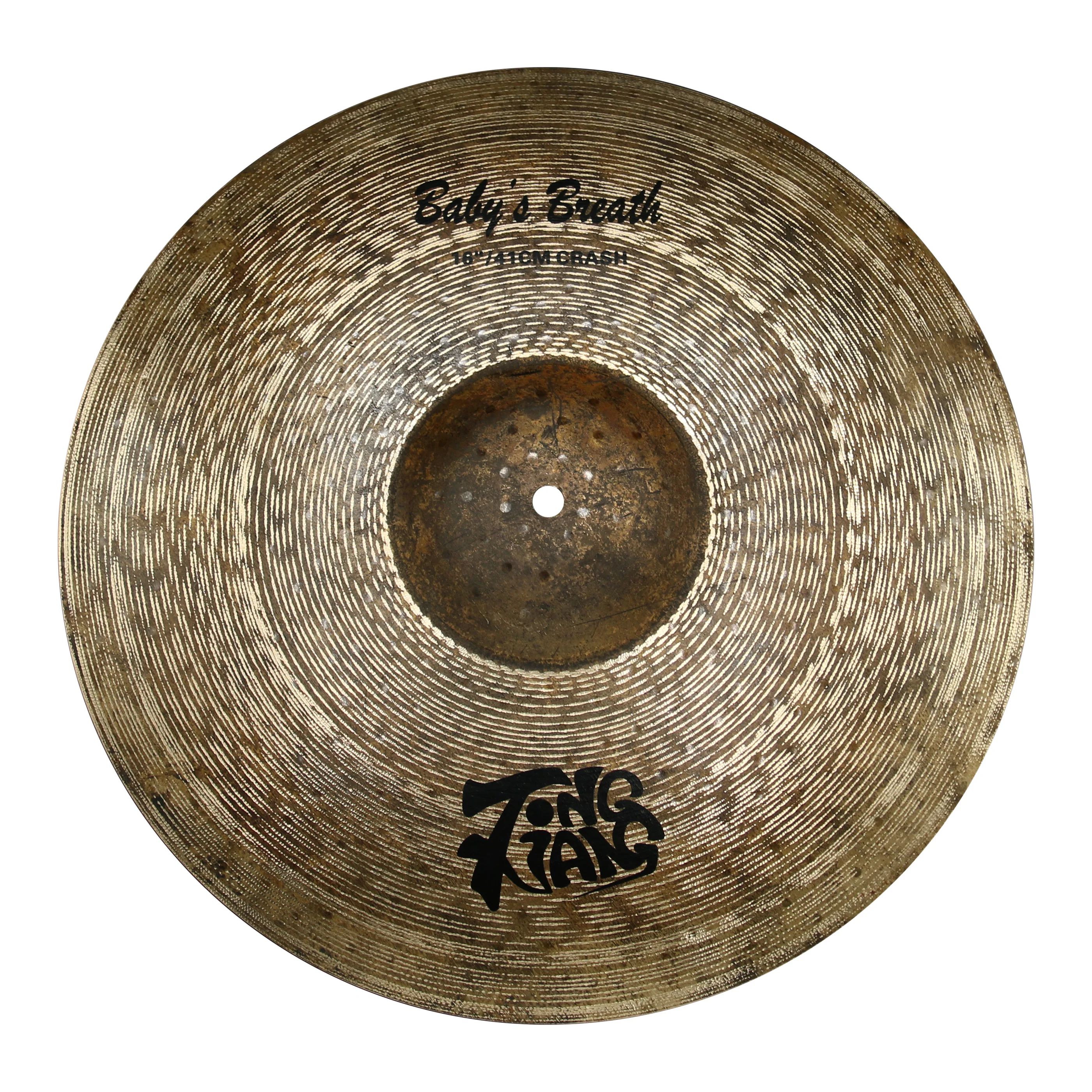 

Chinese Hand Made Drum Cymbal 16"crash Cymbal B25 Cymbal TONGXIANG Baby's Breath Series