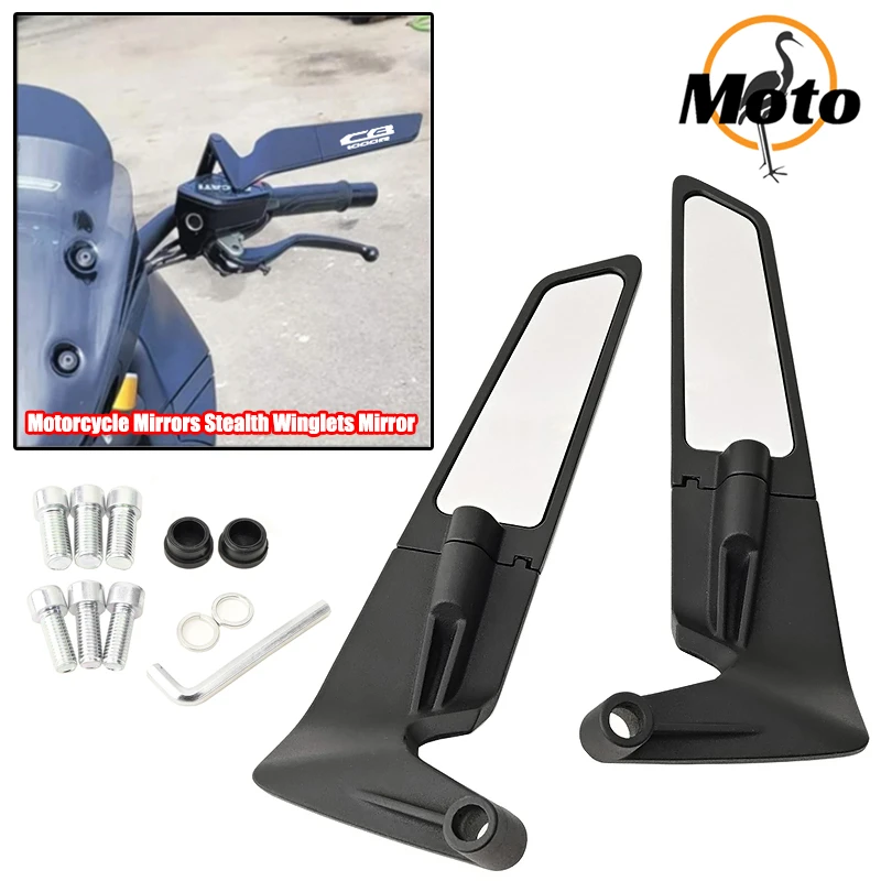 Para honda cb1000r cb 1000 r cb1000 2018-2023 universal motocicleta espelho retrovisor stealth winglets espelhos retrovisores kits