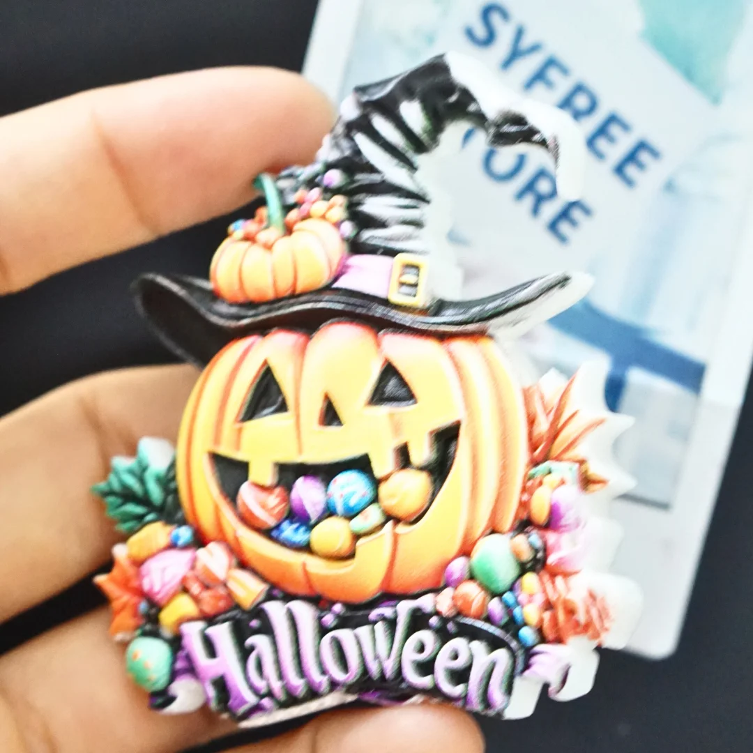 

Halloween Fridge Magnet,Pumpkin Fridge Magnet,Home Decor,Holiday Gift,Halloween Decor