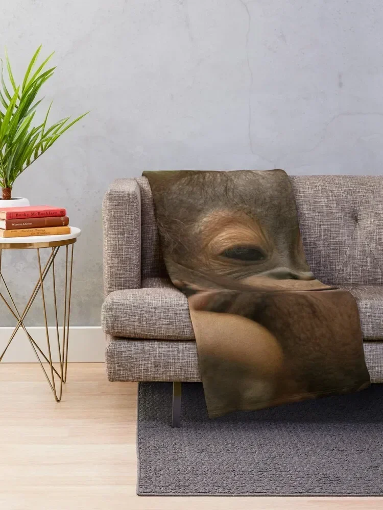 Orangutan Baby Throw Blanket Nap Furry Blankets