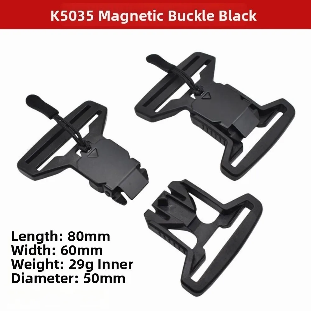 New 20mm 25mm 32mm 38mm Magnetic Release Buckle Plastic With Handle Quick Side Buckle Black Backpack Bags Strap Clip