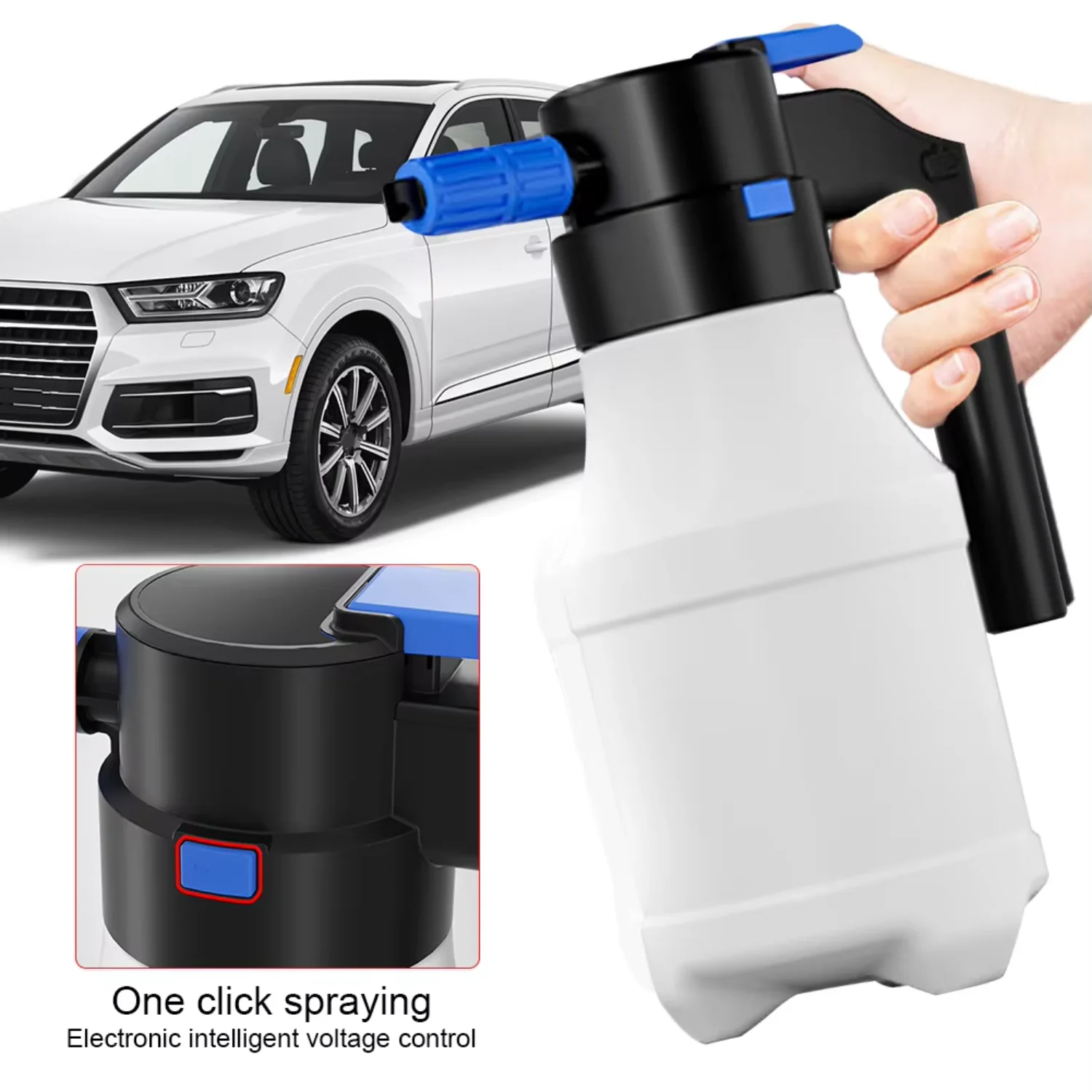 1.5L Endurance Car Wash Foam 2300mAh Battery Powerful  Car Washer USB Rechargeable Lance Watering Can Car Cleaning Tools