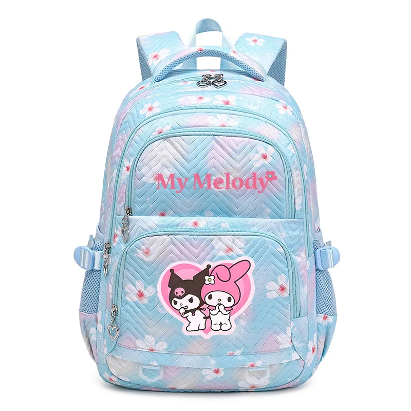 My Melody Exquisite Floral Fasion Women Backpack Female Portable Waterproof Travel Bag Teenage Girls Students Bookbag Mochila