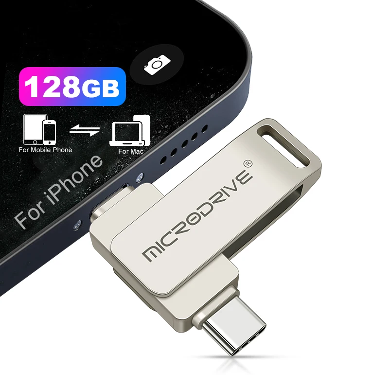 Pendrive 512GB Per IPhone MFi – USB-C Lightning Per Backup Foto E Video