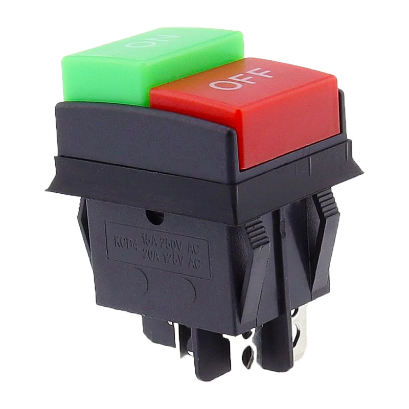 Rocker Switch WF03-C1 KCD4 Button Start Stop Control Button Double Red 1NO 1NC New Type Superior Quality