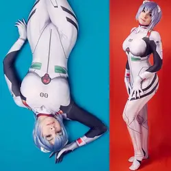 Combinaison d'halloween Ayanami Rei, Costume de Cosplay unisexe, combinaison Zentai Catsuit pour filles