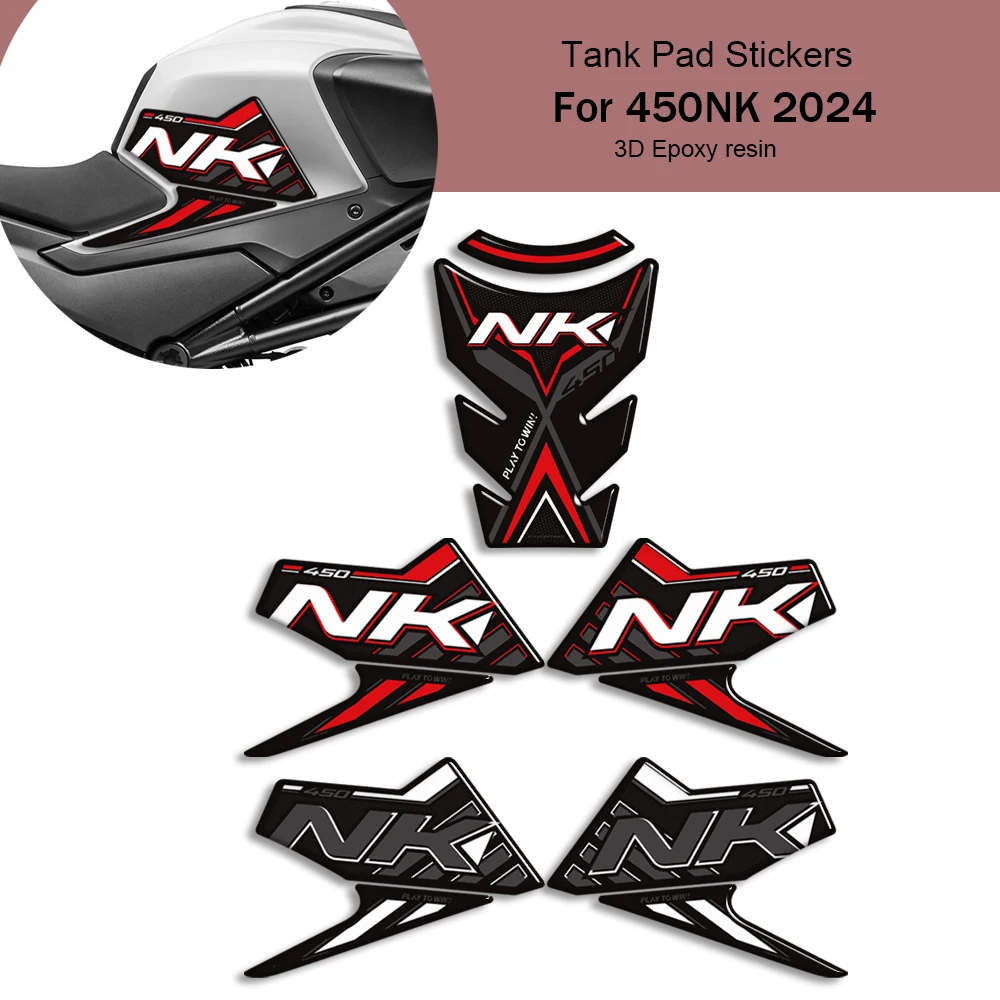 New Motorcycle Tank Pad Side Grips Gas Fuel Oil Knee Protector Stickers Decals For CFMOTO 450NK 450 NK 2024 2025
