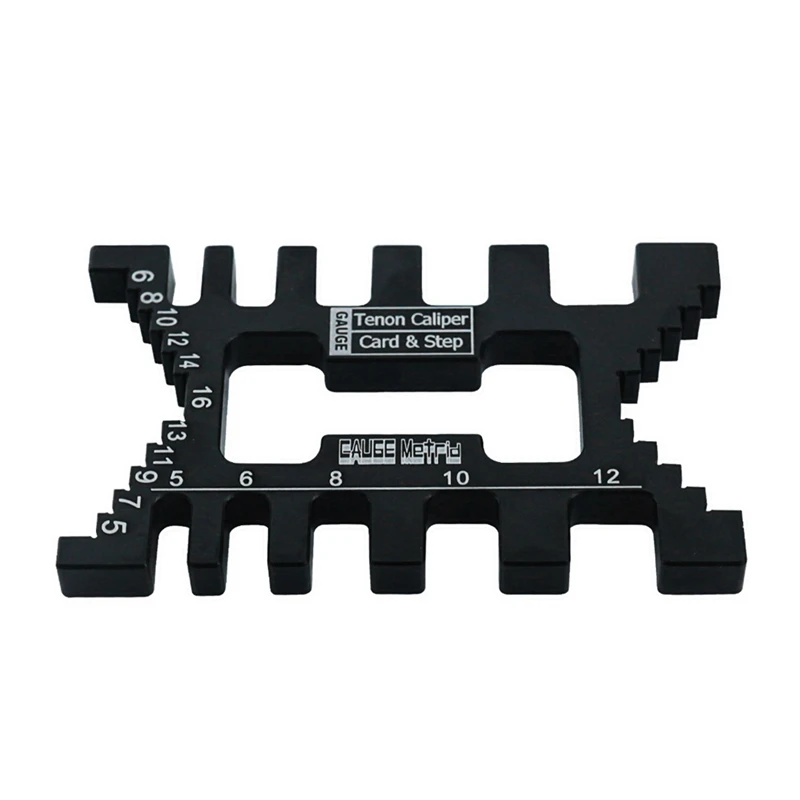 

【Top Picks】Aluminum Dovetail Jig Precision Tenon Gaps Gauge Woodworking Tenon Caliper Table Saw Depth Gauge Height Measuring