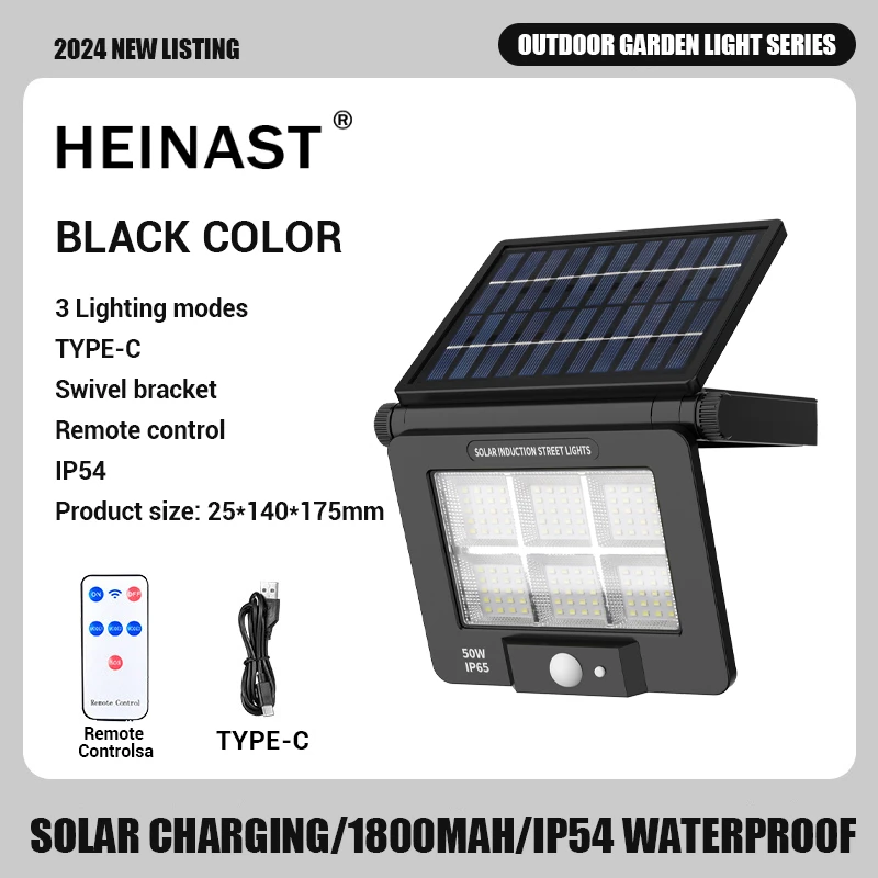 LED Solar Flood Lights Outdoor Portable Camping Light 3 Mode Waterproof Motion Sensor Solar Security Work Light Yard Garden