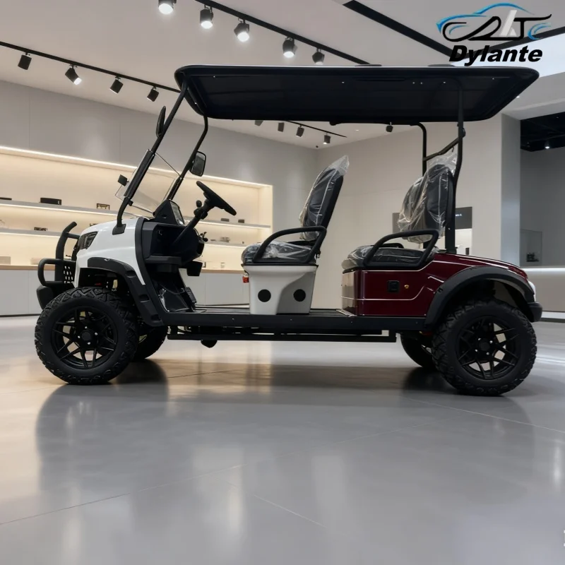 2025 شارع عربات الغولف القانونية نموذج جديد رفع الصيد بطارية ليثيوم 60/72 فولت عربة جولف كهربائية جميع التضاريس على الطرق الوعرة مركبة #4