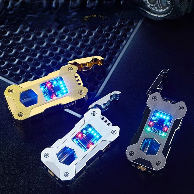 NEW Gravitational Induction Ignition Cool Kerosene Lighter Metal Windproof Cigarette Lighter Gift Unusual Lighters