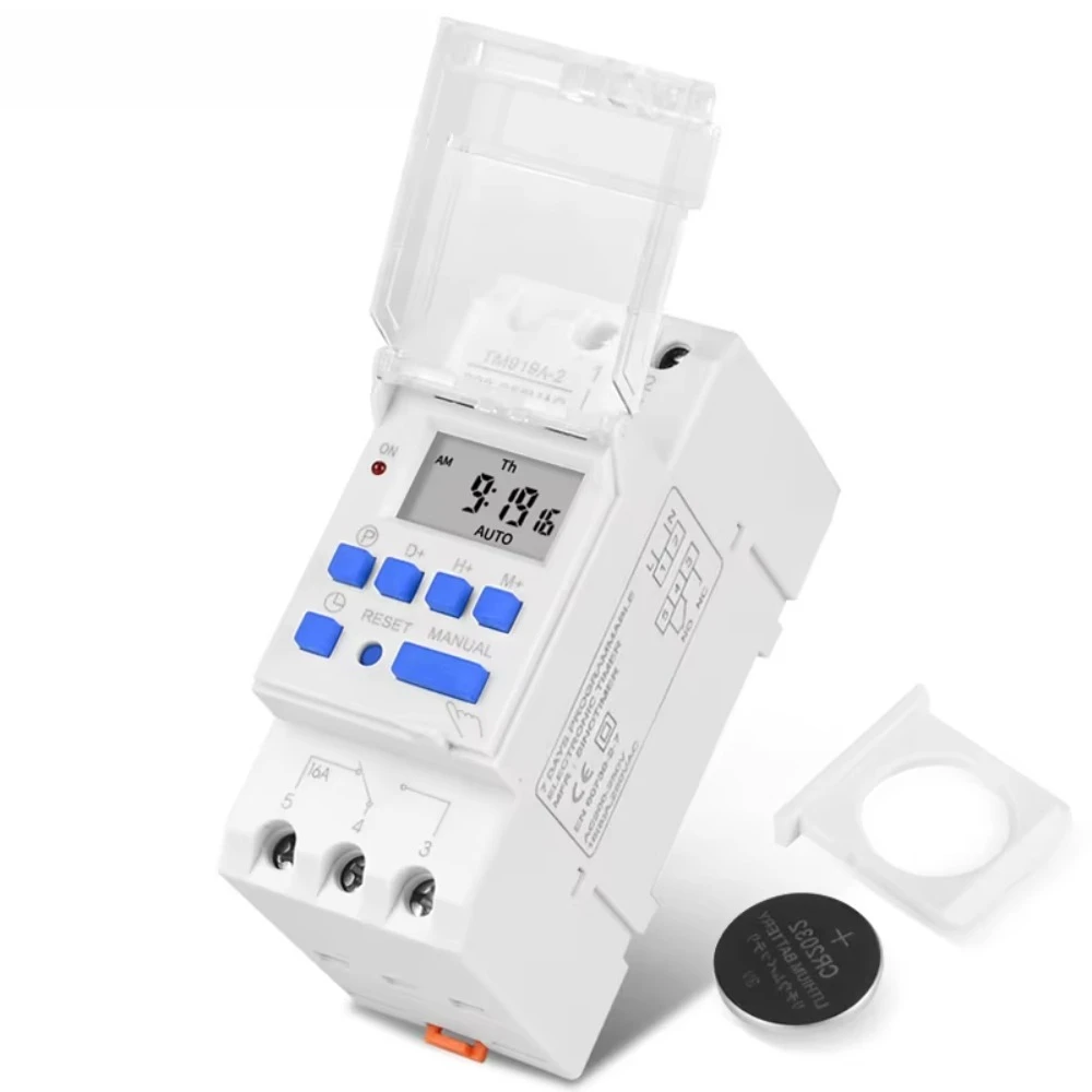 

Marca SINOTIMER, microornador electrónico programable semanal, interruptor temporizador Digital, Control relé tiempo, 220V AC
