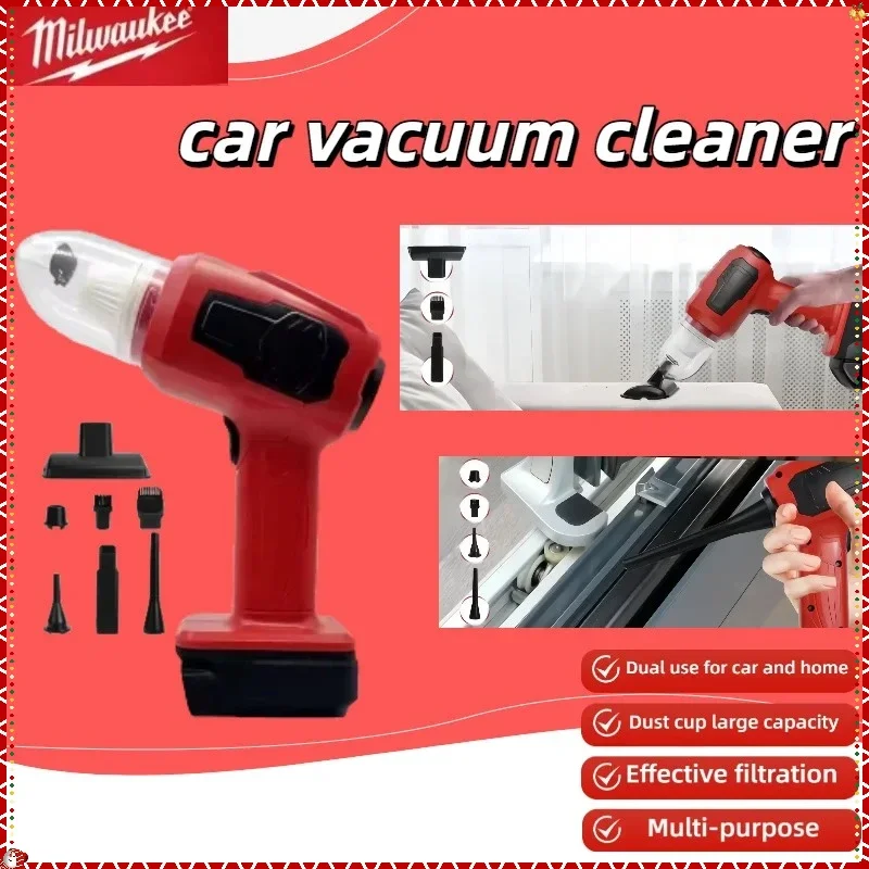ميلووكي 2 في 1 آلة تجميع الغبار متعددة الوظائف ومنفاخ الهواء مكنسة كهربائية محمولة لاسلكية للبطارية