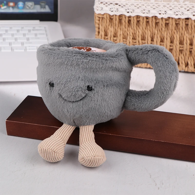 Jelly Cat Plush Fun Coffee Cup, urocza pluszowa zabawka Kojąca pluszowa lalka Niespodzianka Prezent Pluszowa lalka Śliczny plecak Pluszowa zabawka z zawieszką