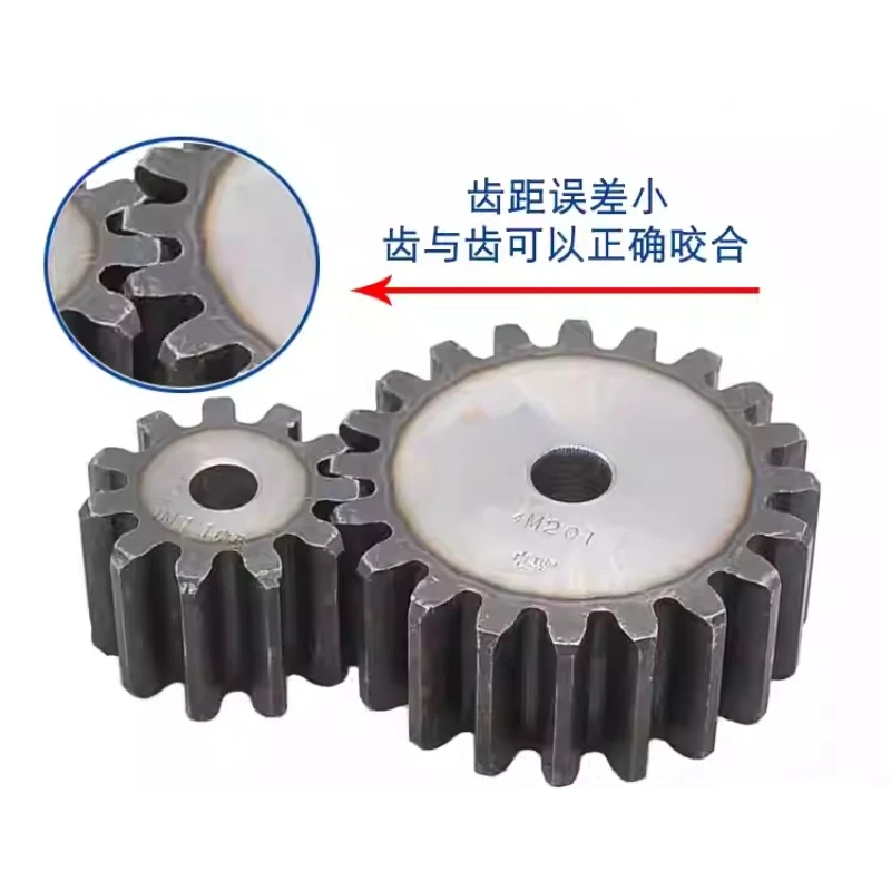

1 шт. 1 мод цилиндрическая шестерня диаметром 8/10/12/14/16/19/20 мм 45 # Стальной 10T~20зубчатый плоский цилиндрический мотор-трейсионный механизм