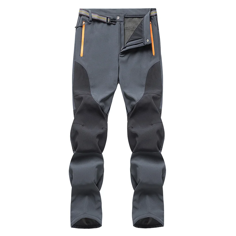 

Winter Men Softshell Pants Travel Waterproof Outdoor Camping Hiking Fleece Warm Windproof Tactical Trousers Mountain