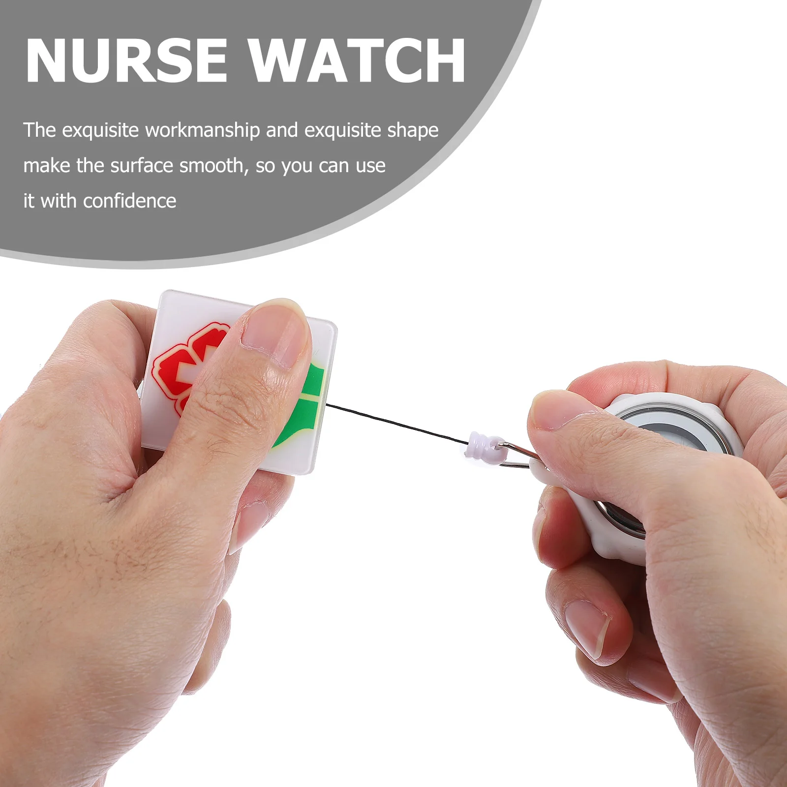 

Multifunctional Electronic Digital Alarm Clock Retractable Back Clip Nurse Pocket For Women Medical Worker Week Date Display