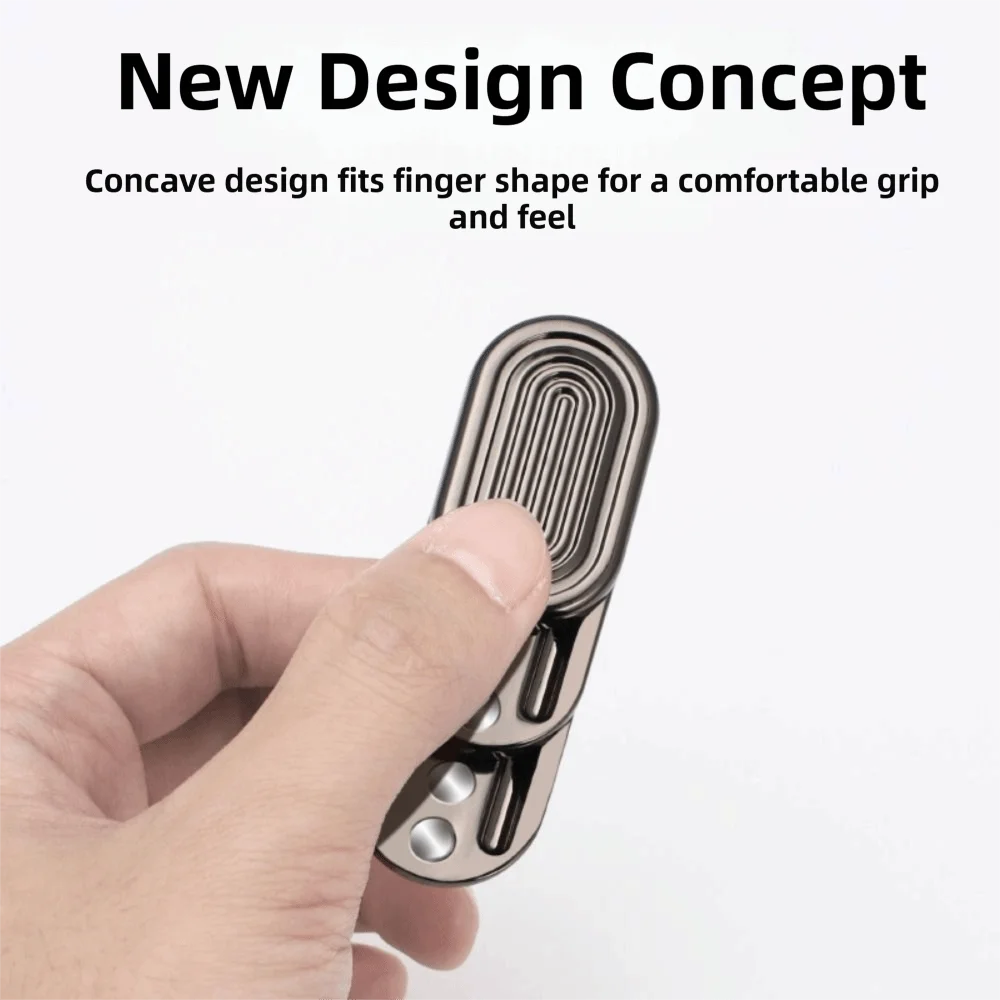 Metal Magnetic Three-Layer Push Card Unlimited Fidget Slider EDC Fingertip Gyro Fidget Spinner Toy ADHD Tool Anxiety Relief Toy