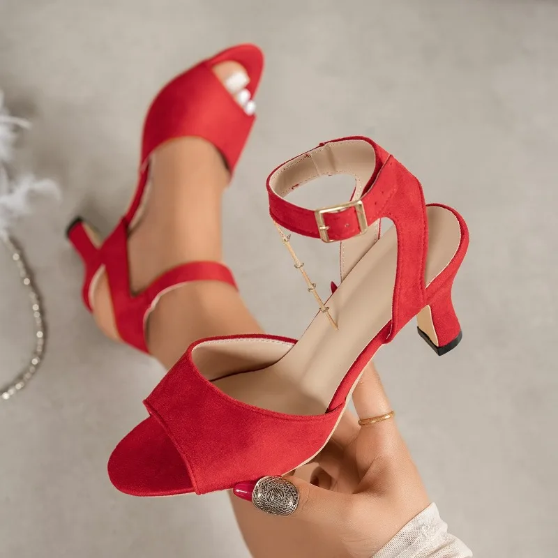 Single Shoes Fashion Pointed Toe Shallow Mouth Pull-On Non-Slip Wear-Resistant Side Empty