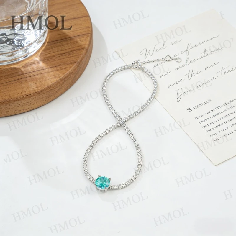 D سوار من الذهب الأبيض الأبيض مع مختبر نمت الزمرد روبي بارايبا جولة مثقف الأحجار الكريمة ثلاثة حجر الملونة غرامة المجوهرات