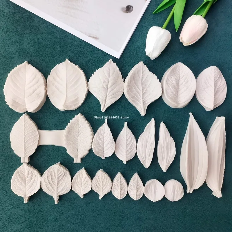 Petal Texture Pressing Mold Silicone Mold Peony/rose Leaf Shape DIY Handcrafted Clay Flower Carving/cake-shaped Decorative Mold - Image 2
