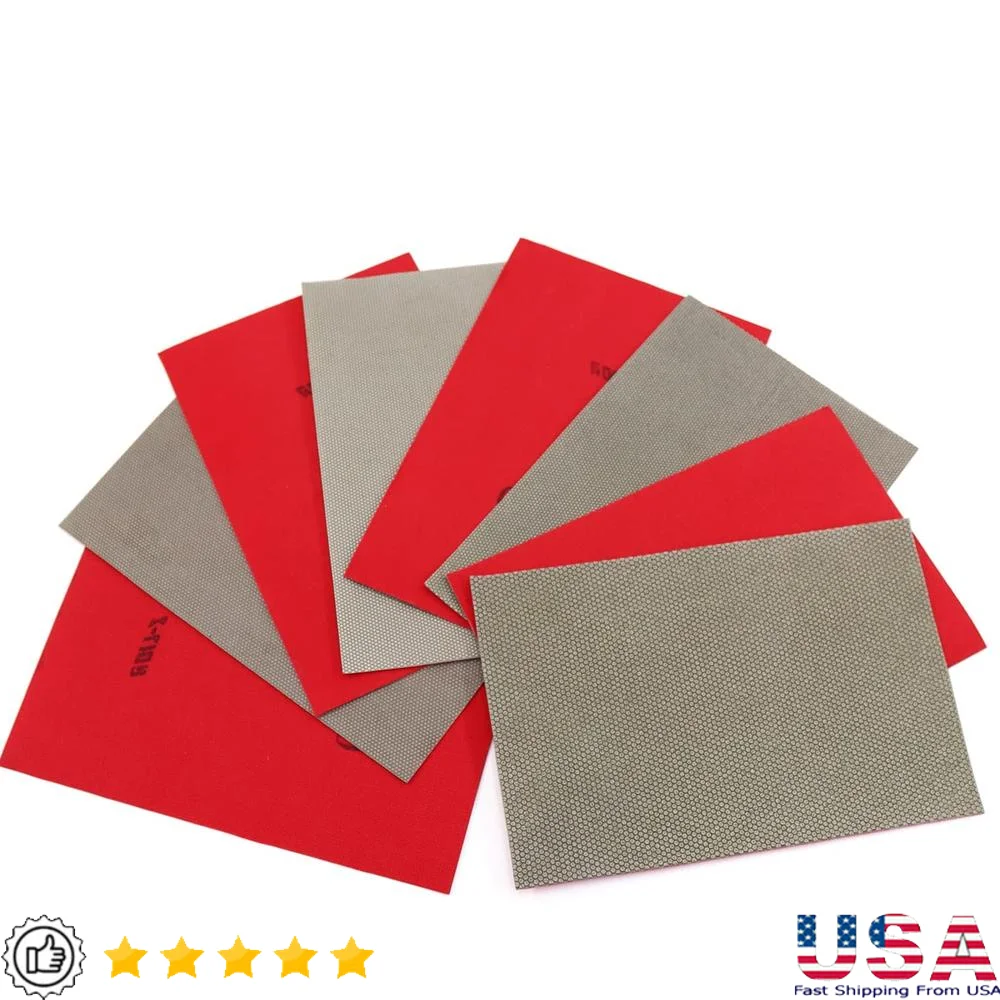 Z-Lion Diamond Electroplated Abrasive Paper Sheets Diamond Sandpaper Grinding Stone Glass Ceramic Diamond Tool(4 Pcs/lot)