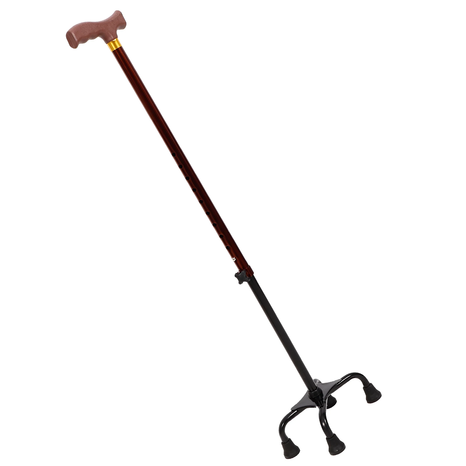 

Aluminum Alloy Walking Stick Nonslip Hiking Pole for Elderly Trekking Sticks Supplies Travel Cane Adjustable Height Rubber Tip