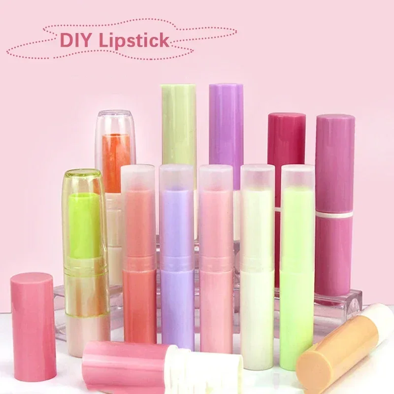 20Pcs 4g 4ml ลิปสติก Lip Balm คอนเทนเนอร์ DIY Empty Lip GLOSS หลอดบรรจุภัณฑ์หมวกเครื่องสําอางค์แต่งหน้า Stick ขายส่ง