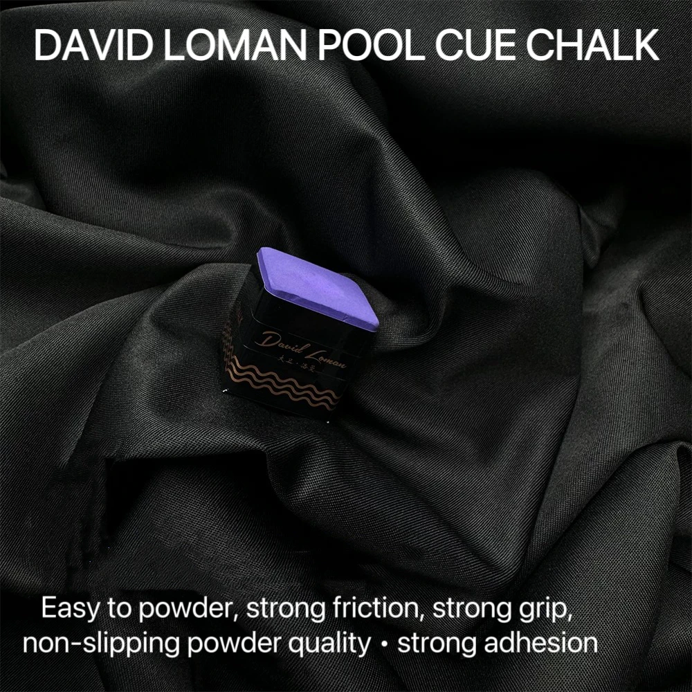 David Loman Pool Cue Chalk Nano Technology Billiard Chalk for Professional Tournament Dedicated Pool Chalk
