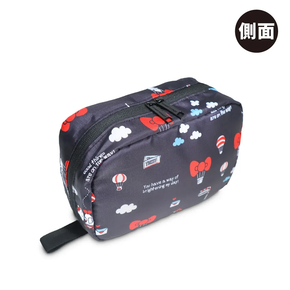 حقيبة غسيل جديدة حقيبة مستحضرات التجميل مرحبا كيتي لطيف أضعاف المحمولة حقيبة مستحضرات تجميل حقائب للمرأة سعة كبيرة التخزين #4