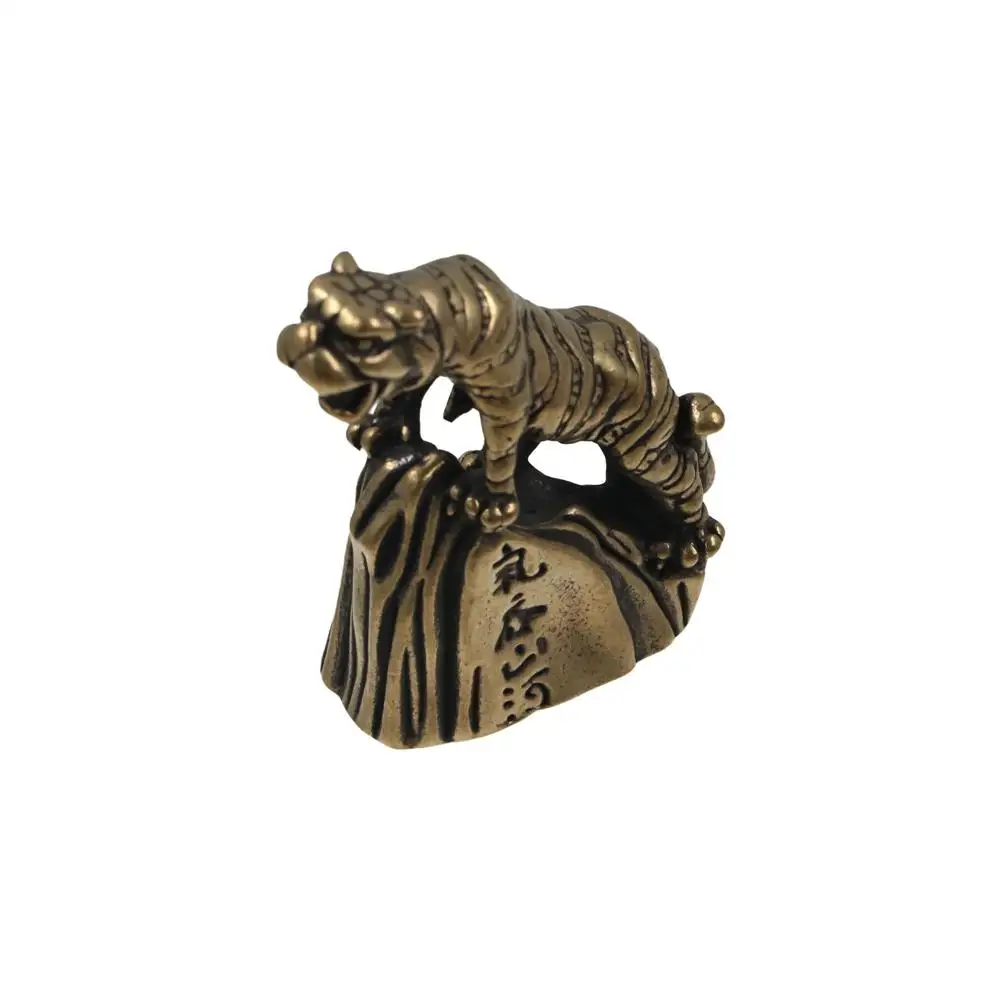 

Funny Pure Copper Zodiac Tiger Statue Vintage Small Tiger Miniature Figurines Handicrafts Copper Tiger Craft Office
