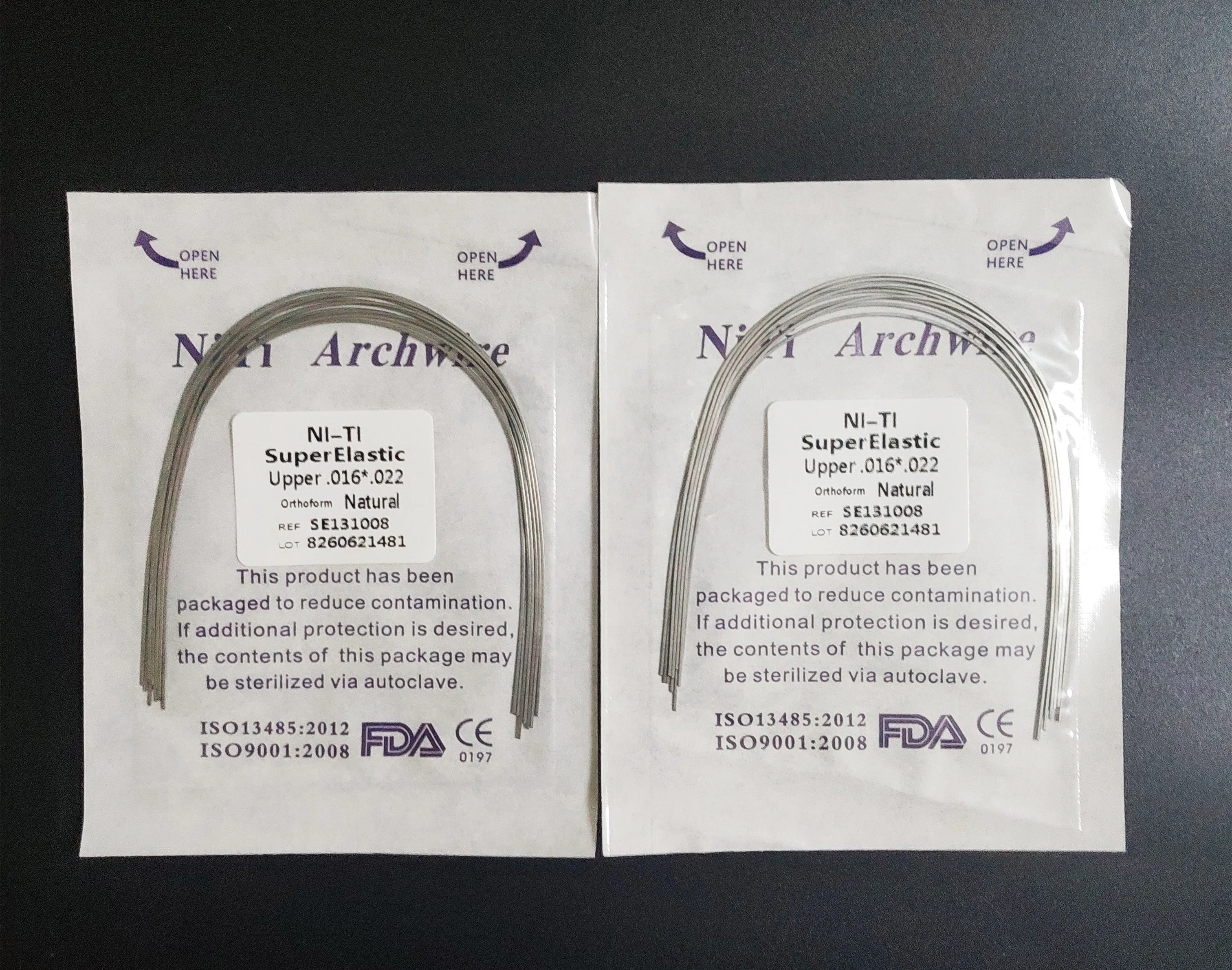 10Wires Dental Super Elastic Niti Rectangular Arch Wires Arcs Nature Form Orthodontis Accessories