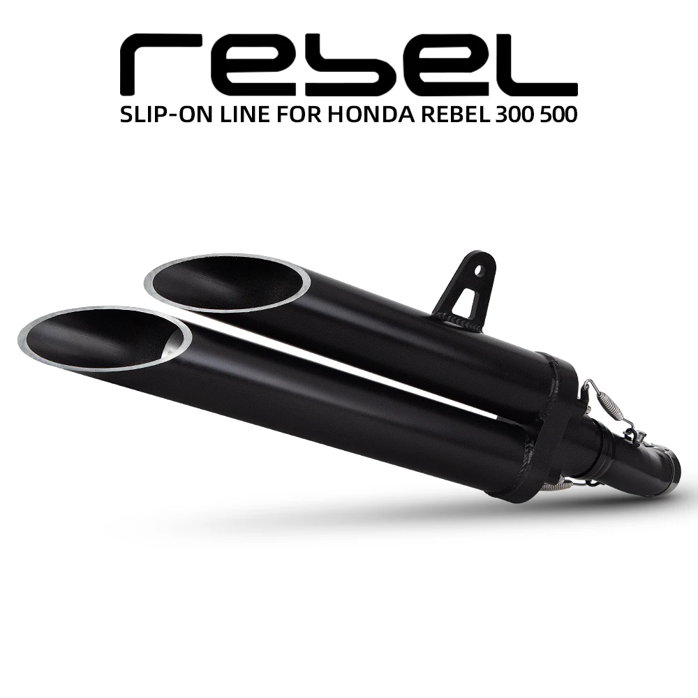 

For Honda CMX500 CMX300 Rebel CMX CM 500 300 Motorcycle Exhaust Black Warrior Modify Escape Stainless Slip on Line Muffler Kit
