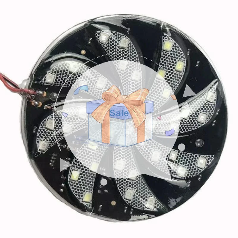 Car Modification Accessory 12V LED Fire Wheel Lights Windmill Strobe Lamps for Motorcycle Decor As Well
