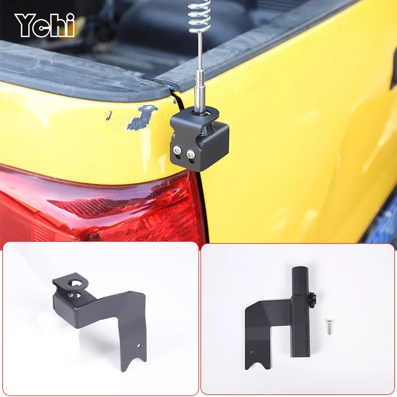 Carbon Steel Car Tailgate Rear Antenna Mount Holder Bracket Flag Pole Holder Stand For Toyota Tundra 2007-2013 Car Accessories