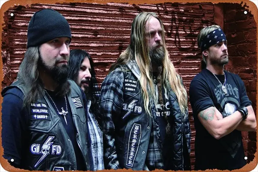 Черный лейбл общества Zakk Wylde Ozzy группы музыка-черный лейбл общества фоны постер металлический знак Оловянная металлическая ретро стена