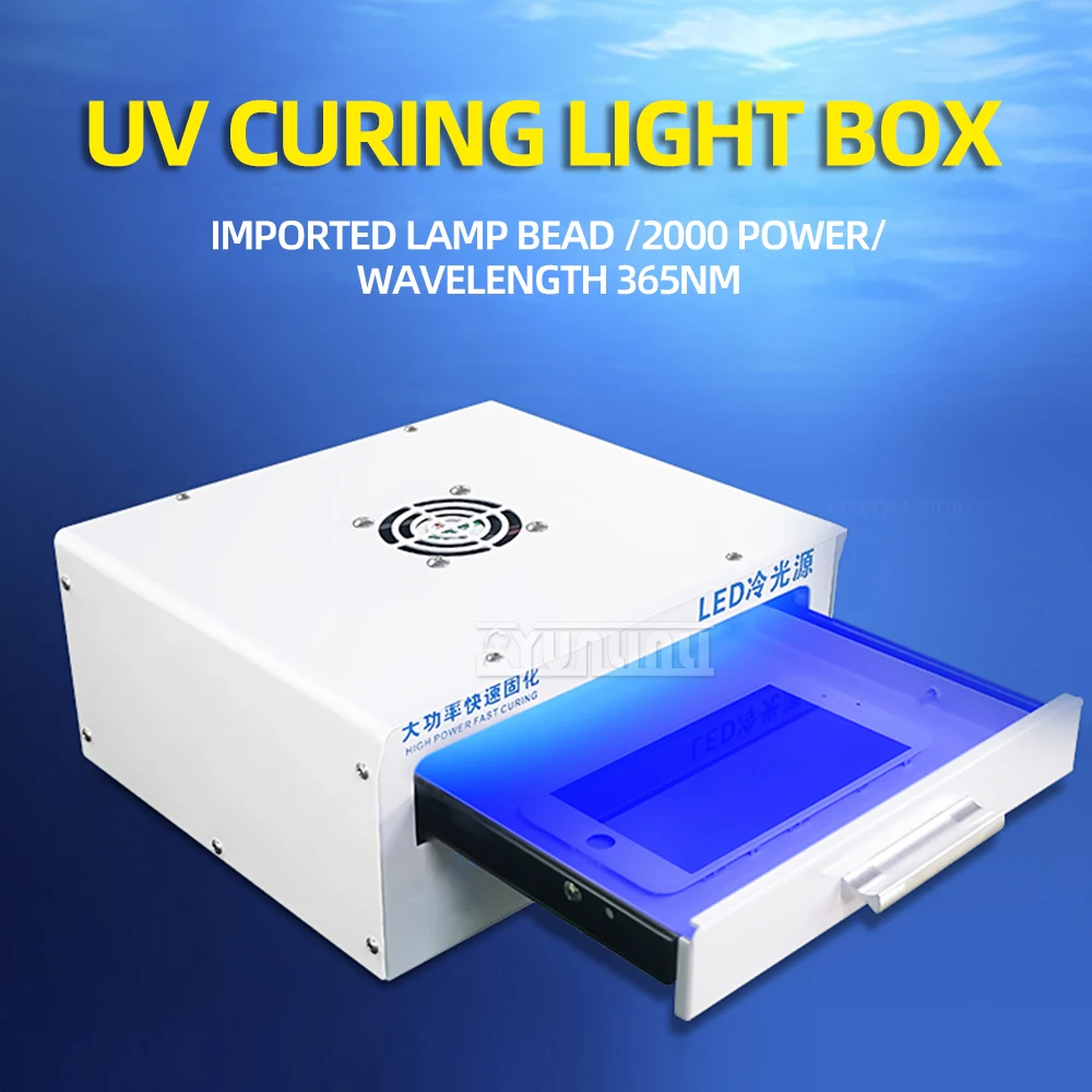 

1/2kw High Power UV Ultraviolet Curing Lamp for OCA adhesive Glue Resin Green Oil Solder Pcb Board Coating Lcd Screen Paint 2025