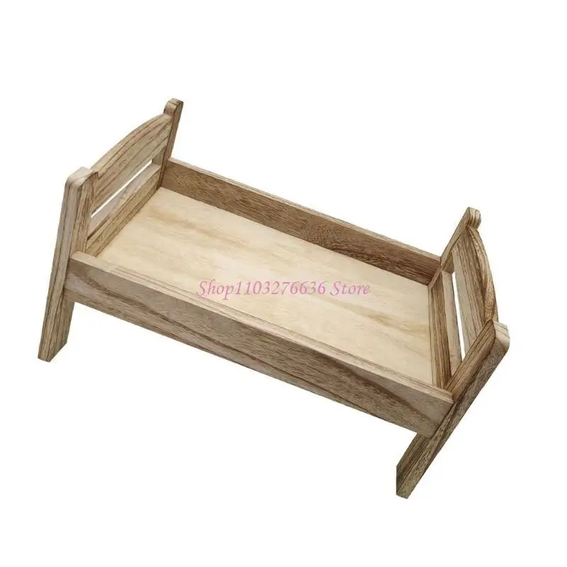 R6FD الدعائم التصوير الفوتوغرافي لحديثي الولادة، سرير الطفل الخشبي صور الدعائم التصوير الفوتوغرافي للرضع استوديو التقاط الصور