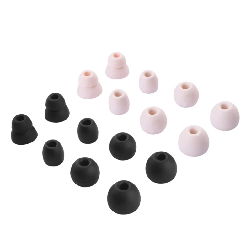 4Pairs Soft Silicone Earbuds Earphone Tips Earplug Cover for Beats Flex / Beats X / Powerbeats Pro Headphone Eartips replacement