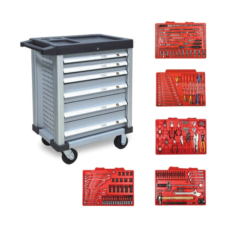 

Luxury Toolkit 252 Pcs Car Maintenance Tools With 7 Drawers Tool Cart Sets Series