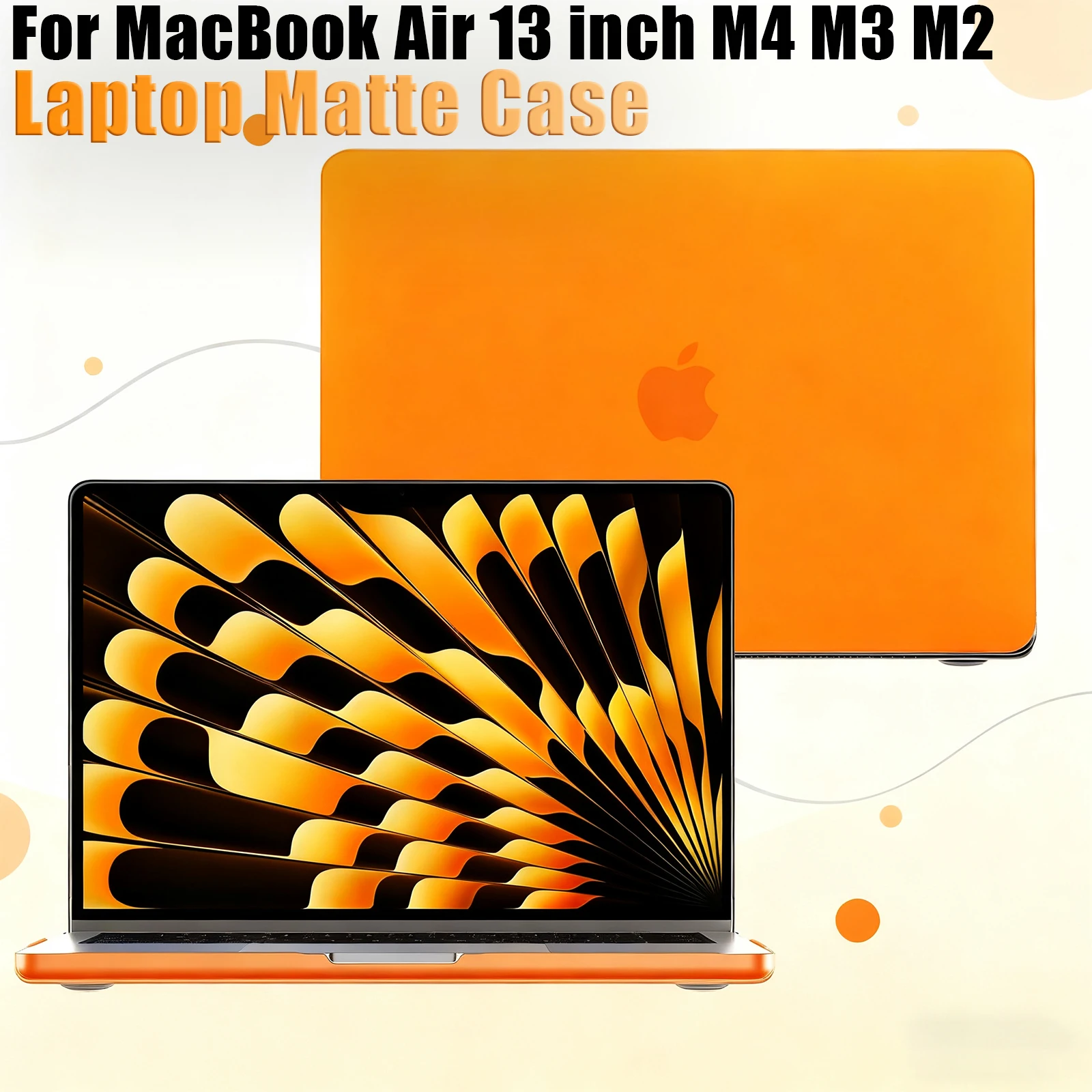 

Матовый защитный жесткий чехол для ноутбука M4, новый MacBook Air, 13-дюймовый чехол 2025-2022, выпуск M3 M2, модель A3240 A3113 A2681